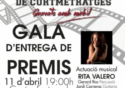 Gala entrega premios concurso cortos. Palafilmgell. Teatre Fraternal